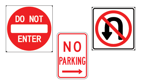 Traffic regulatory signs for sale